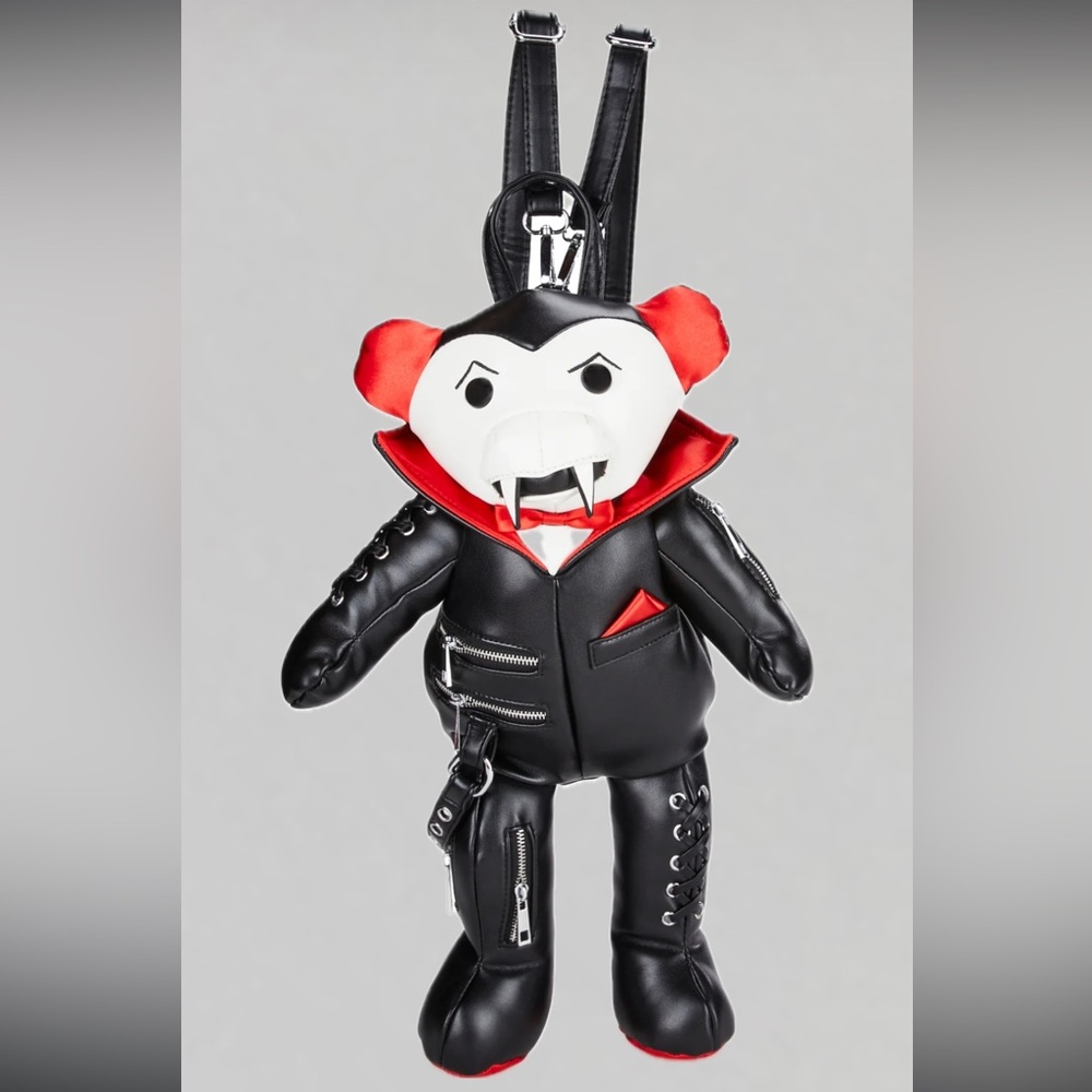 NWT DOLLS KILL TRICKZ N' TREATZ VAMPY TORMENTED MINI TEDDY BACKPACK